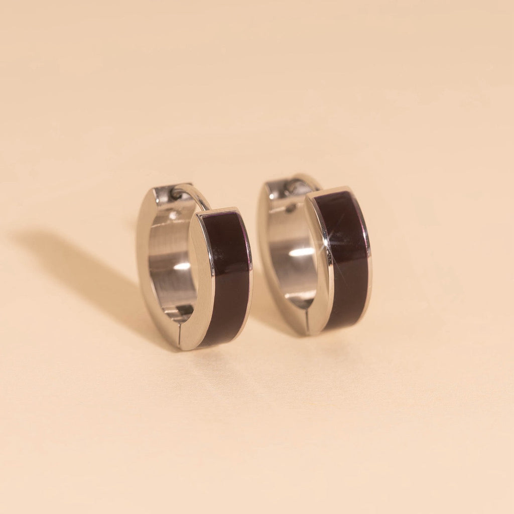Color Chunky Huggie Hoop Earrings