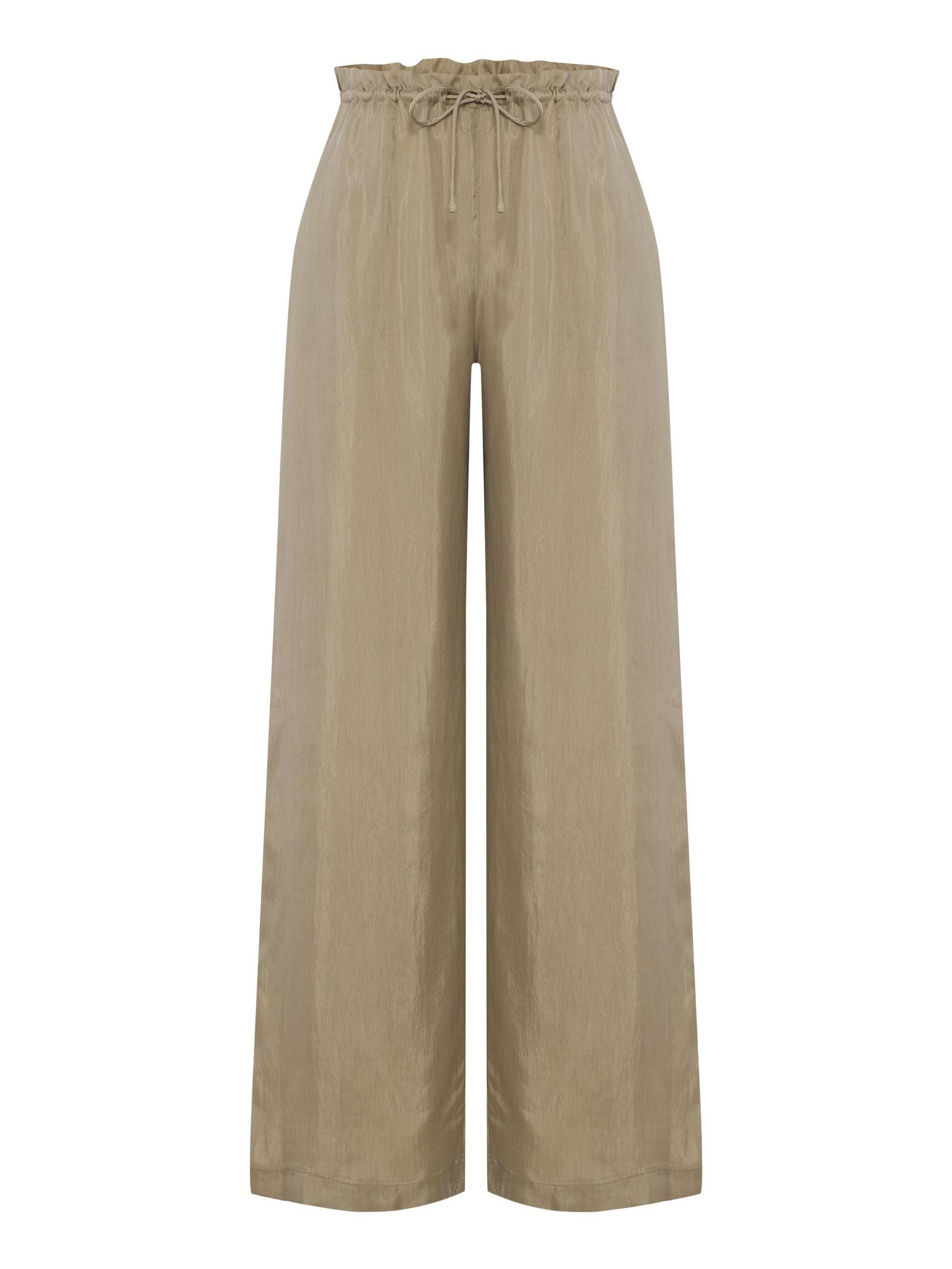 Lucid Flow Tie Pants - Khaki Green