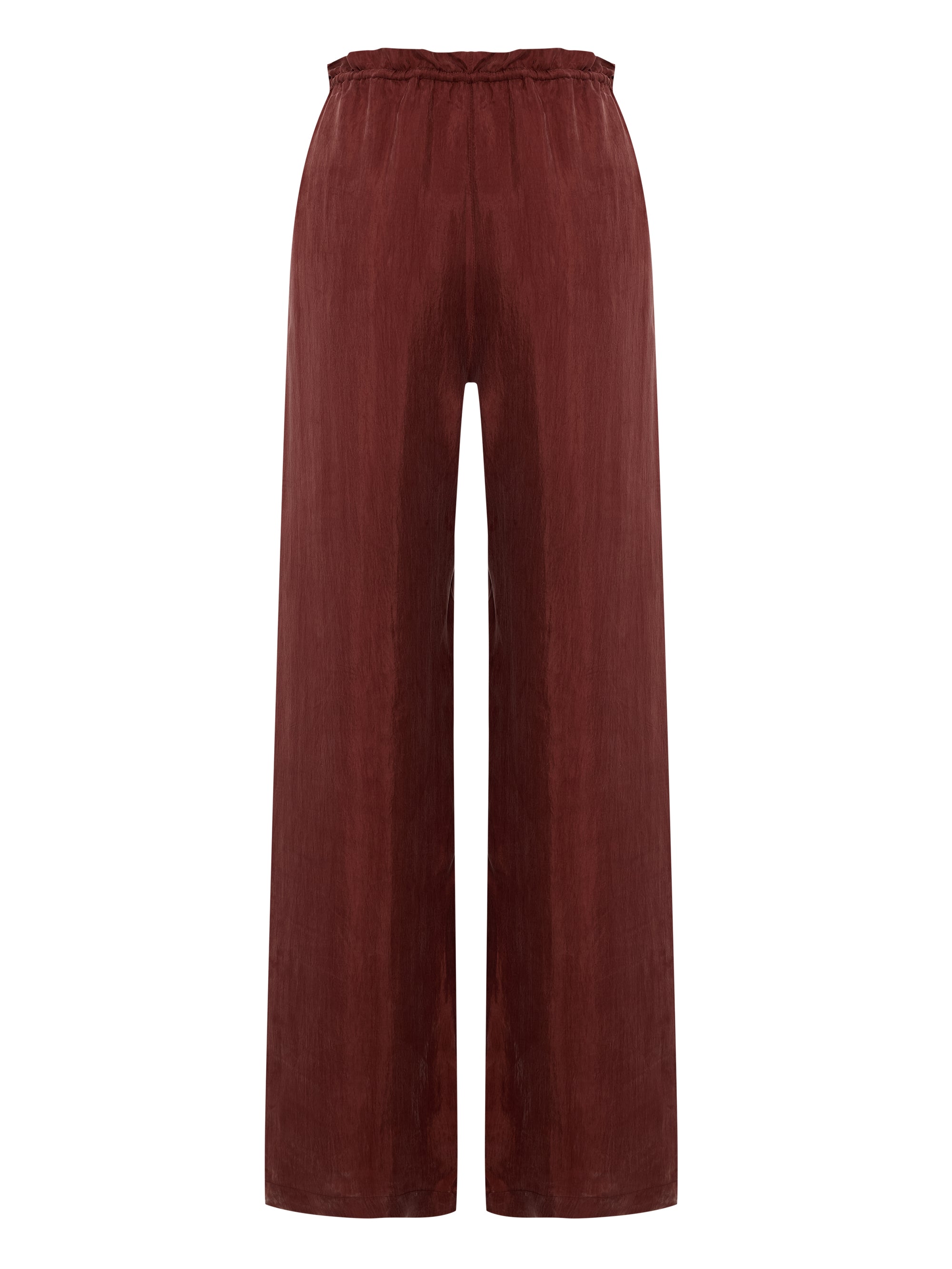 Lucid Flow Tie Pants - Burgundy