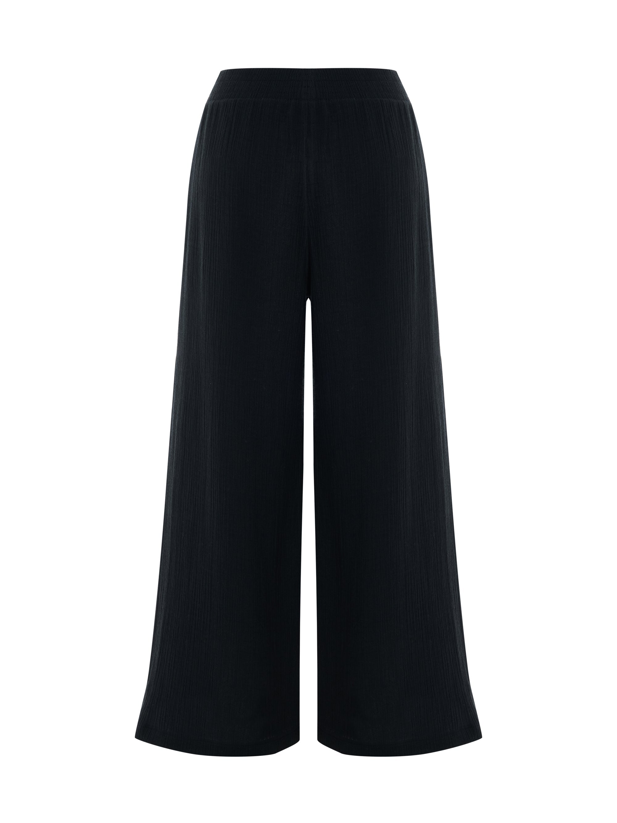 Aura Palazzo Pants - Black