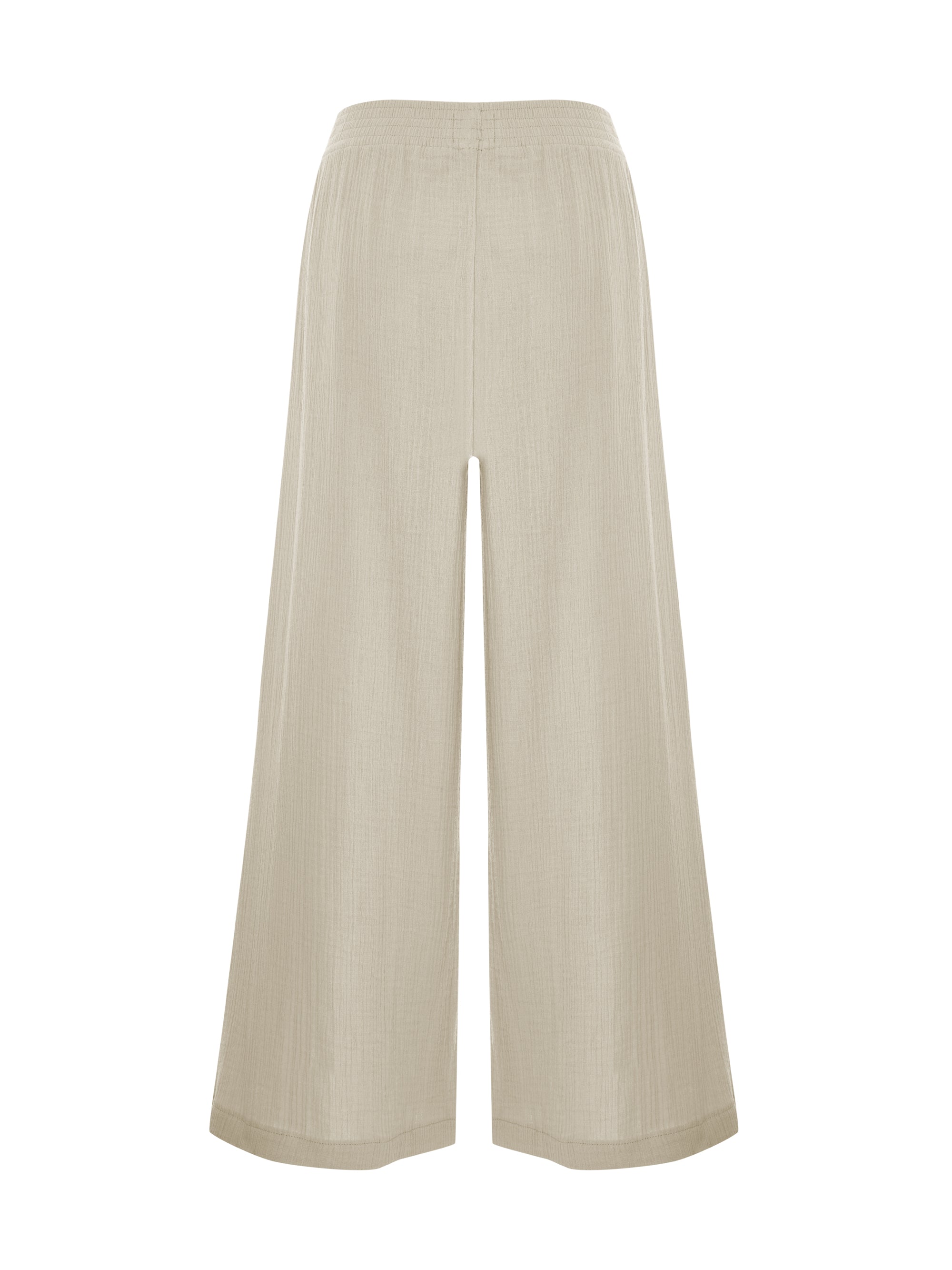 Aura Palazzo Pants - Oatmeal