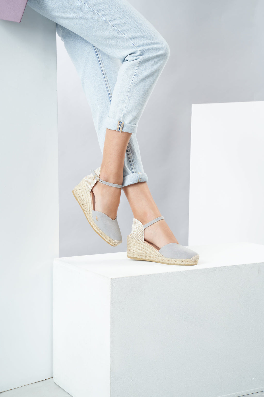 Reus Canvas Espadrille Wedges
