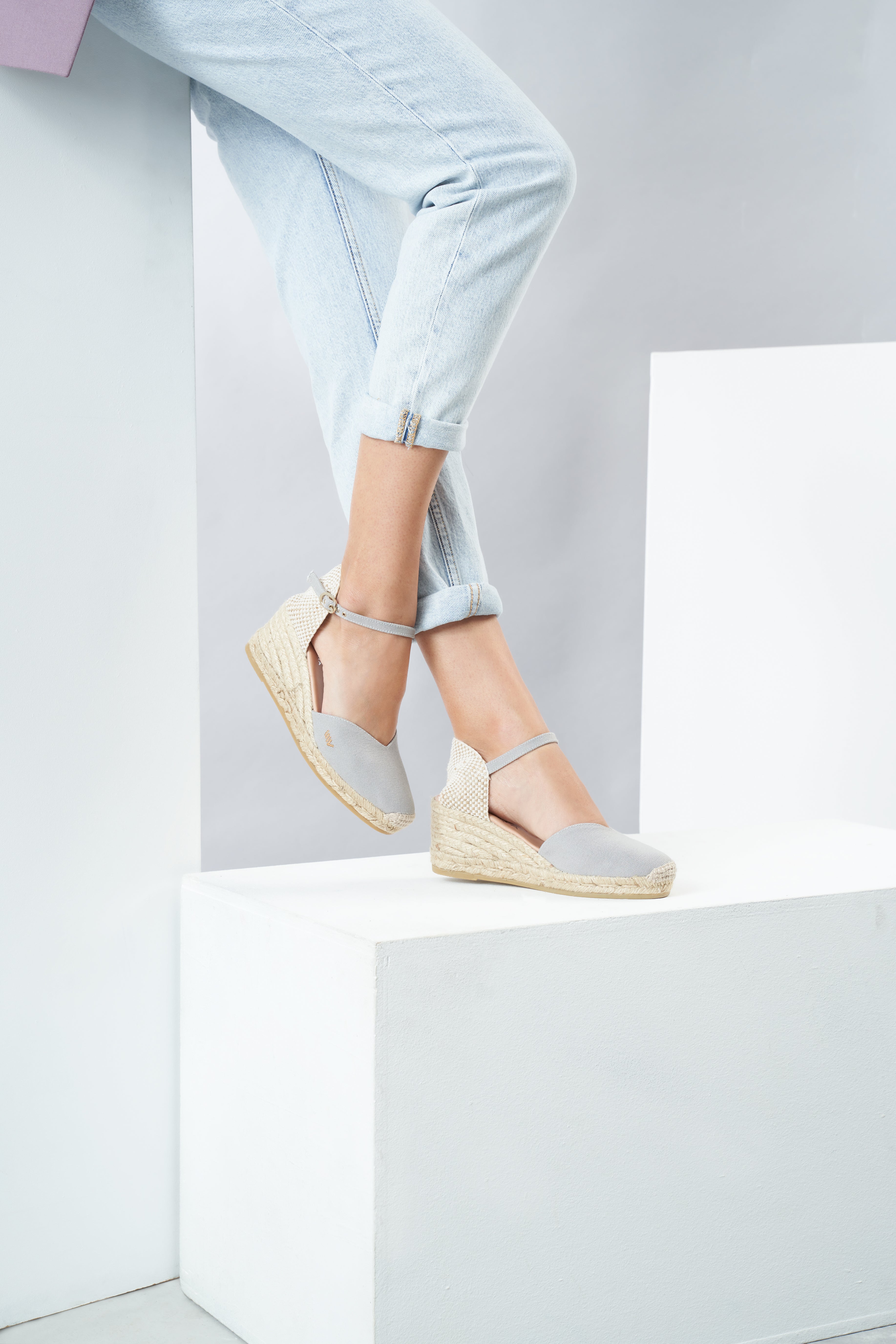 Reus Canvas Espadrille Wedges