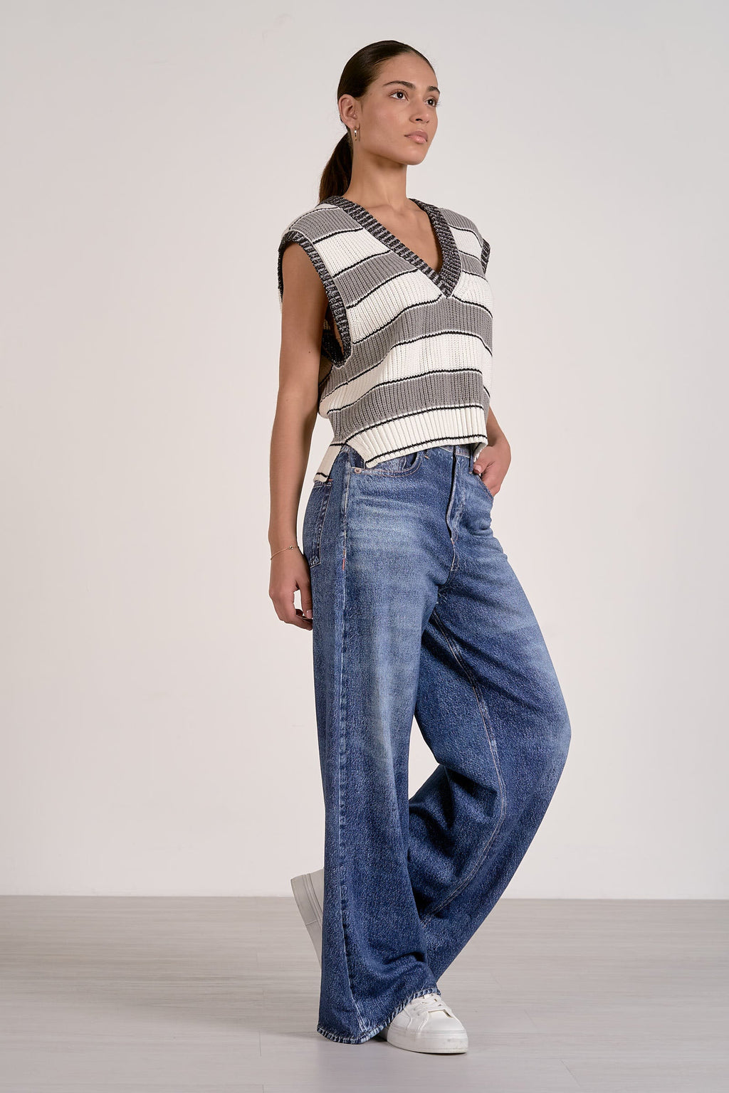 Slate Sleeveless Sweater