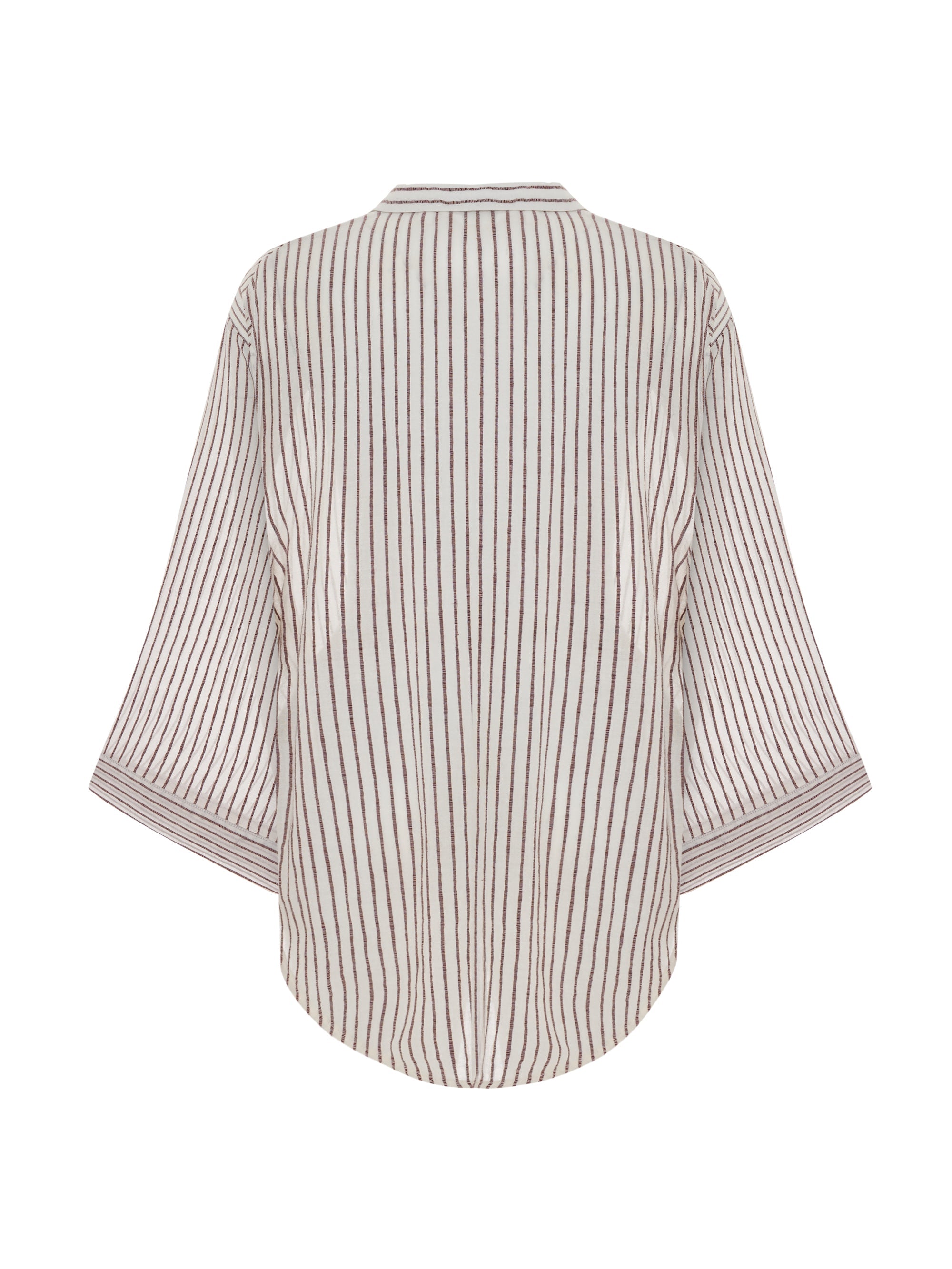 Sade Top - Burgundy Stripes