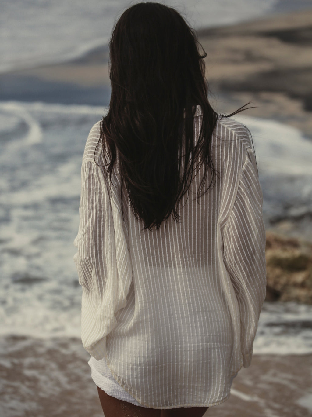 Sade Top - White Stripes