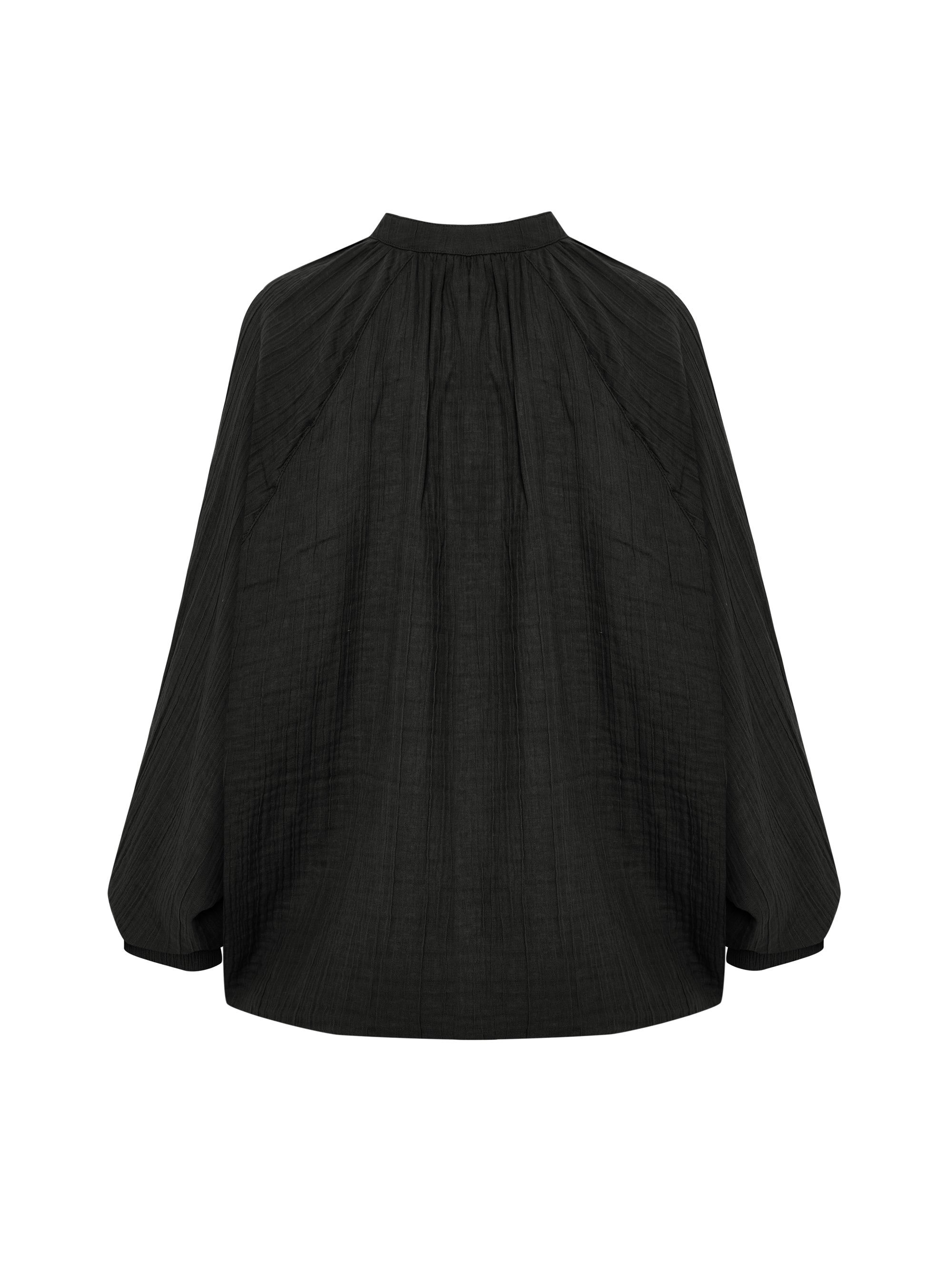 Kaya Buttoned Blouse - Charcoal