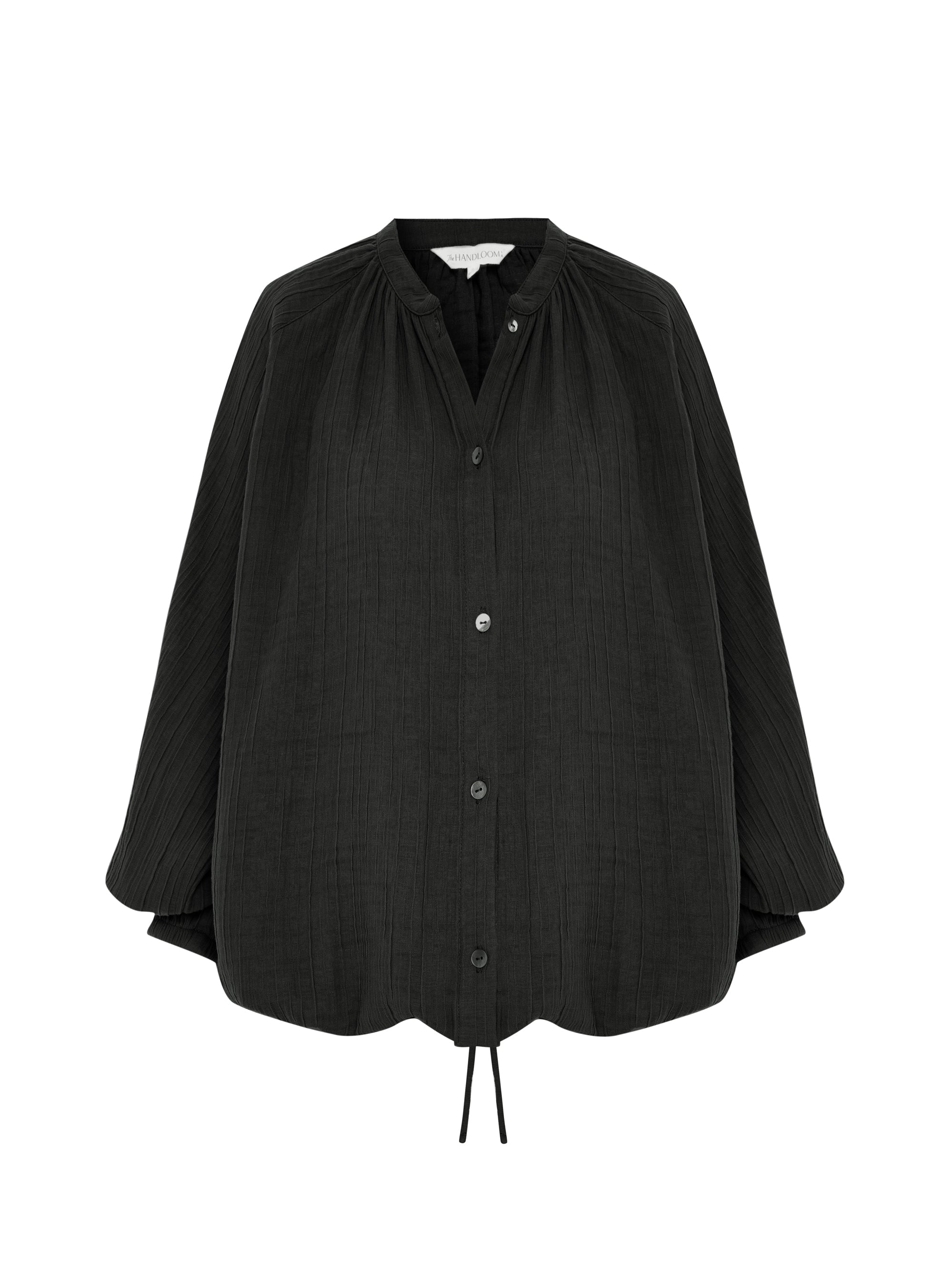 Kaya Buttoned Blouse - Charcoal