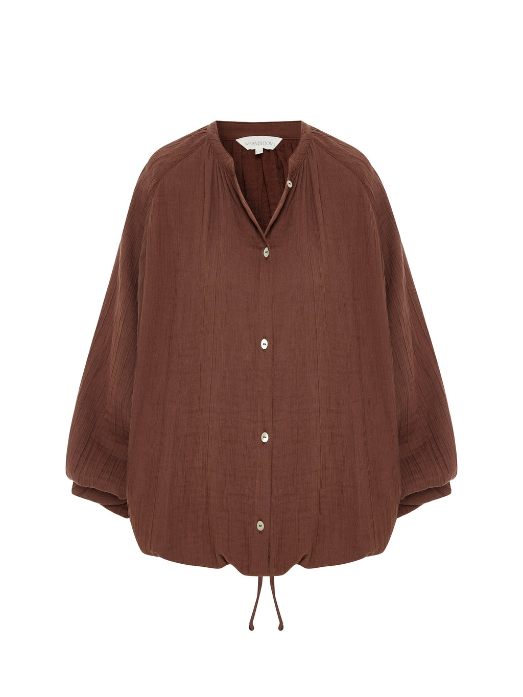 Kaya Buttoned Blouse - Terracotta