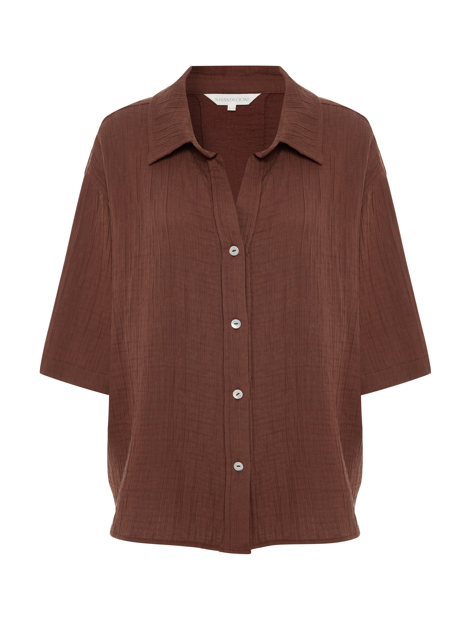 Kaya Boyfriend Shirt - Terracotta