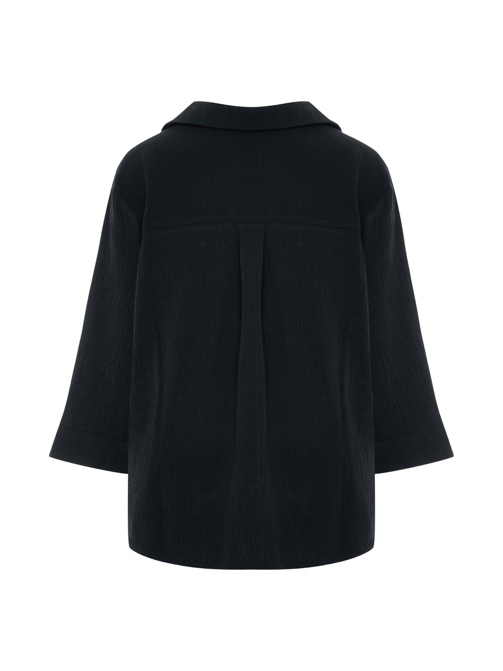 Aura Maxi Shirt - Black