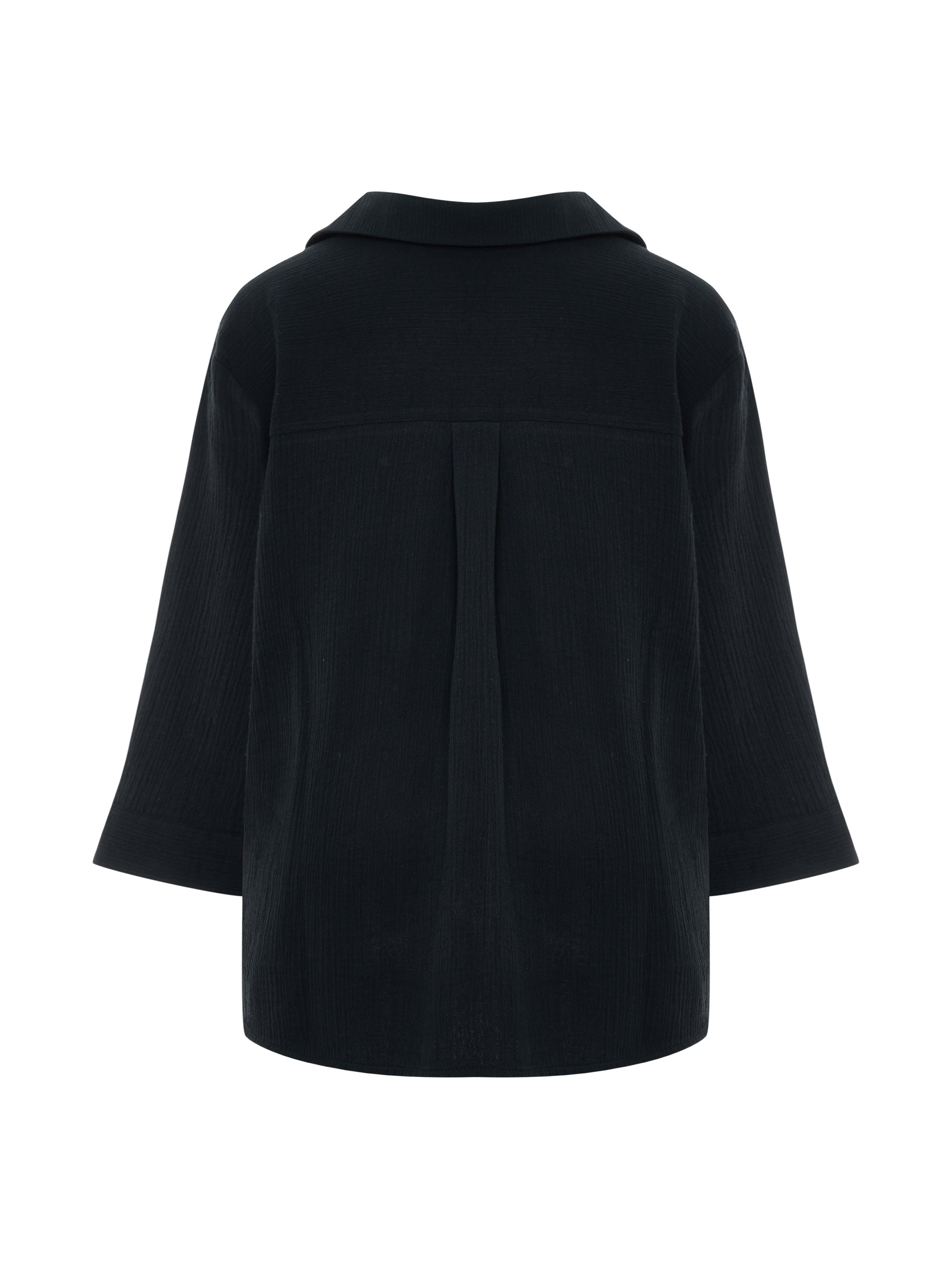 Aura Maxi Shirt - Black