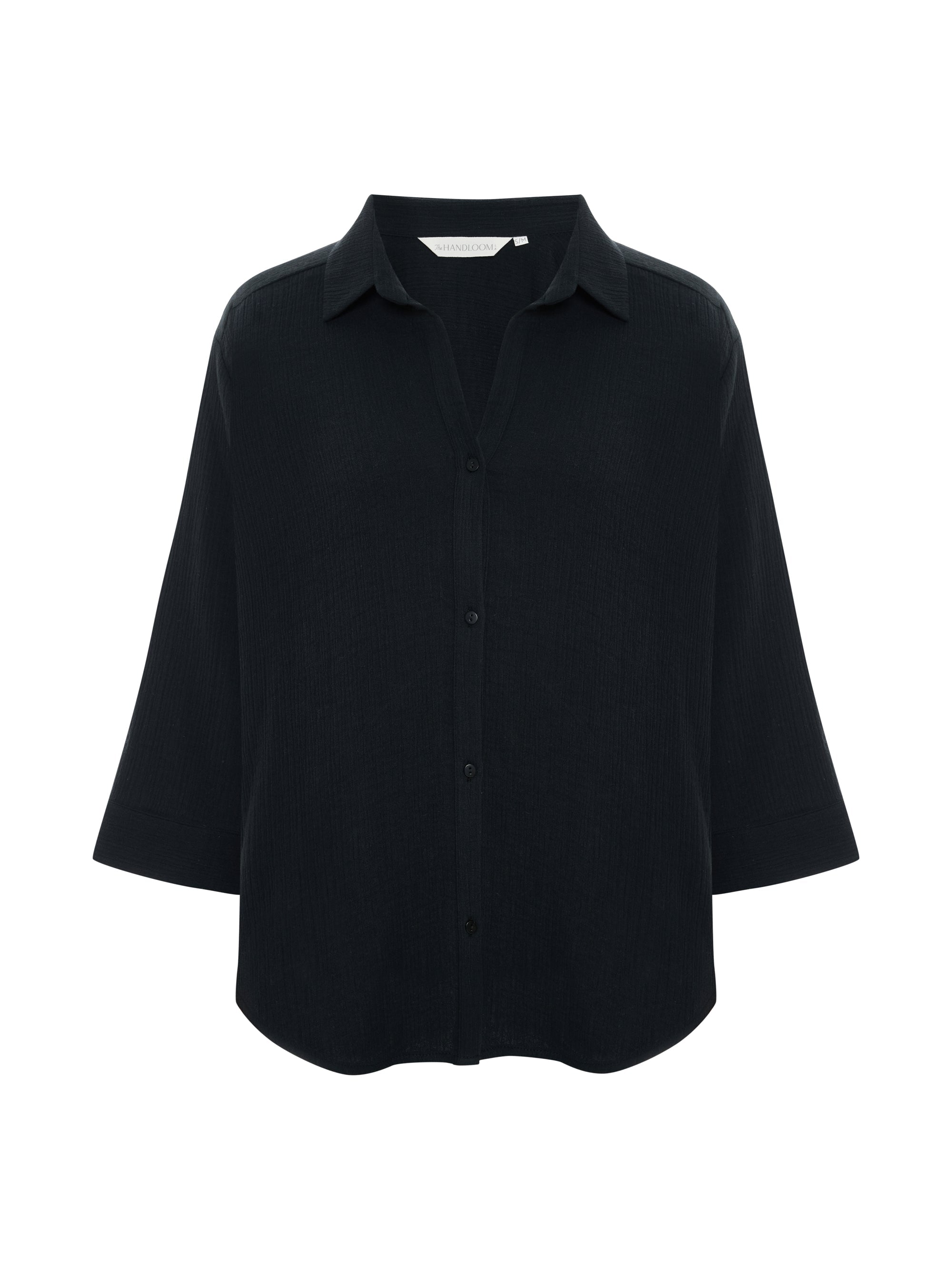 Aura Maxi Shirt - Black