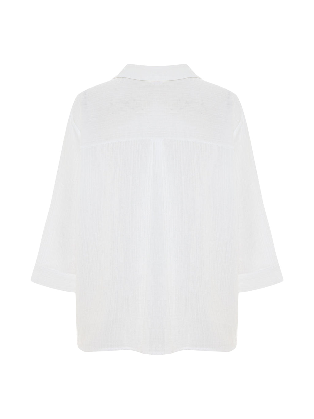 Aura Maxi Shirt - White