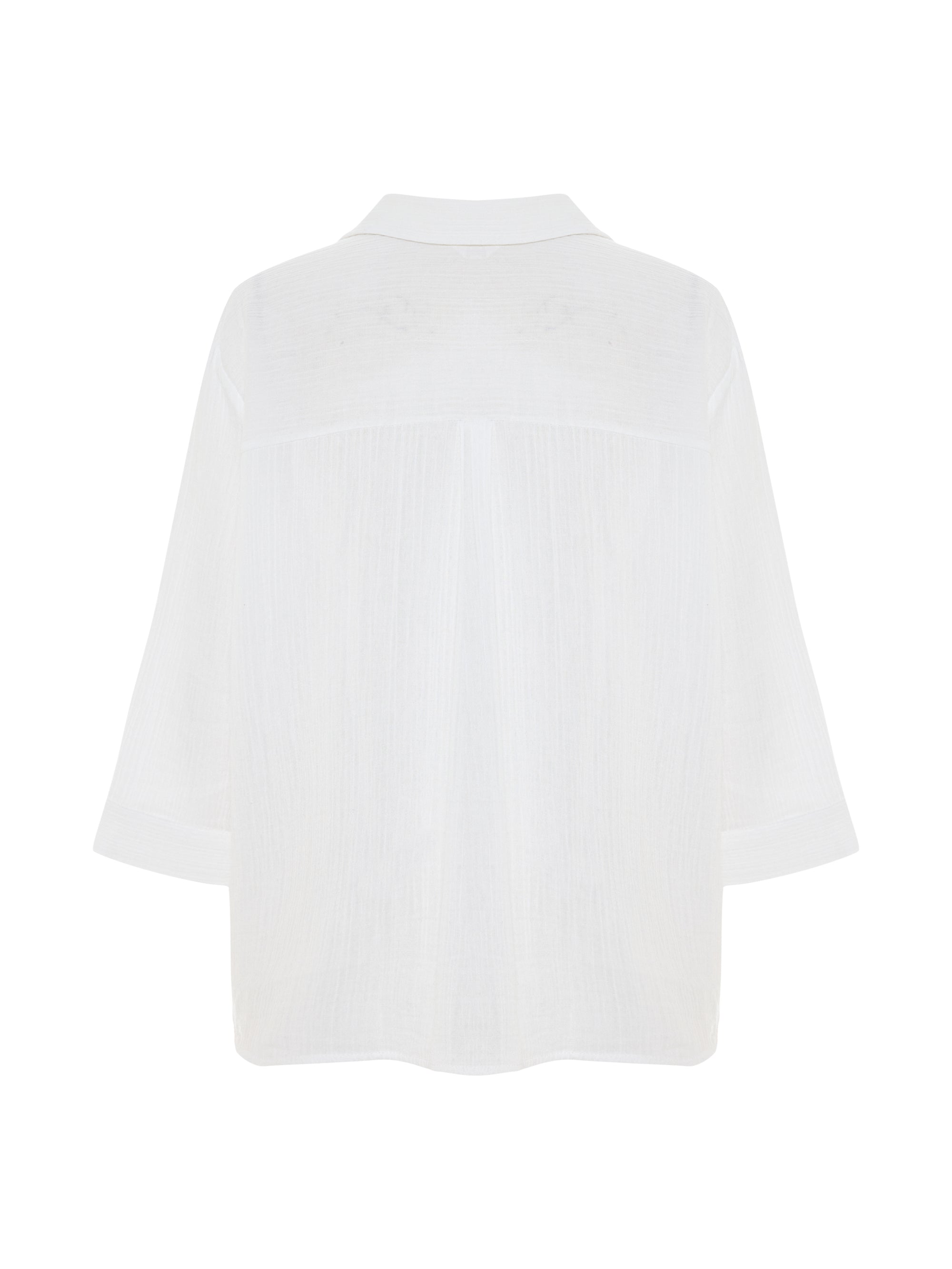 Aura Maxi Shirt - White