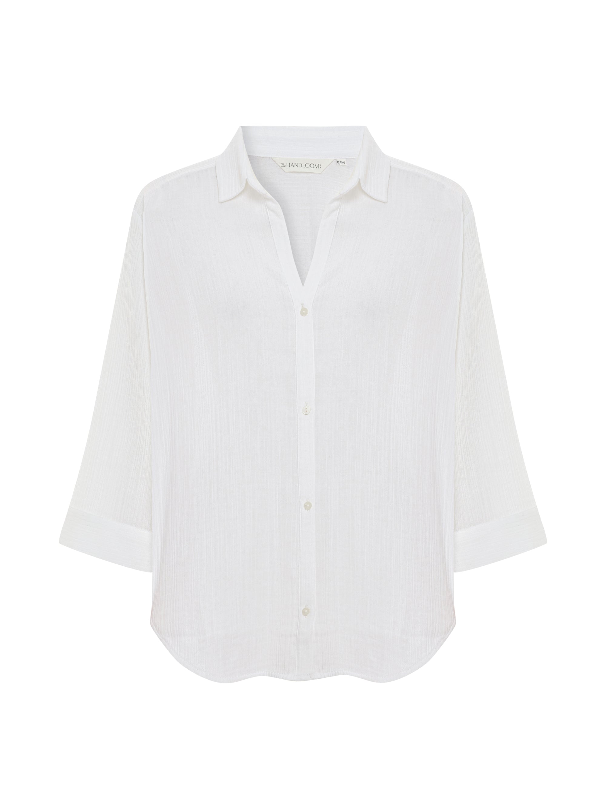Aura Maxi Shirt - White