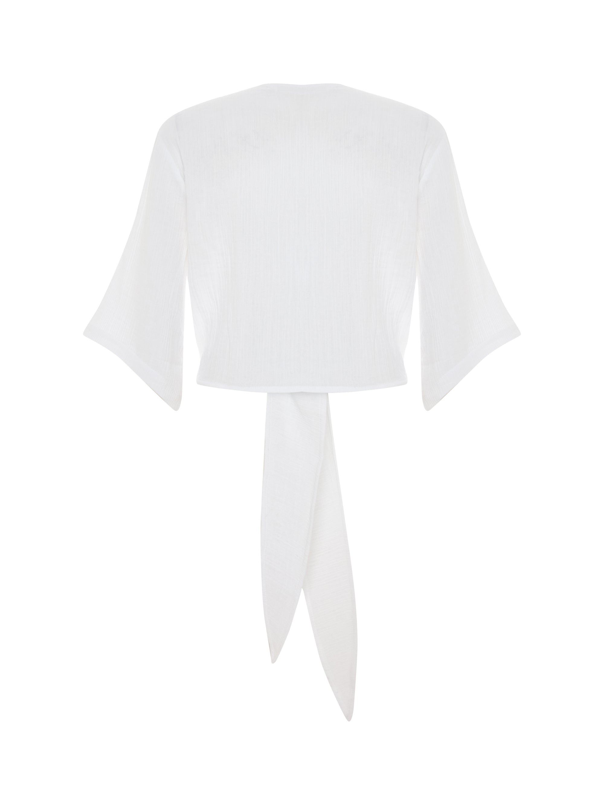 Aura Wrap Top - White