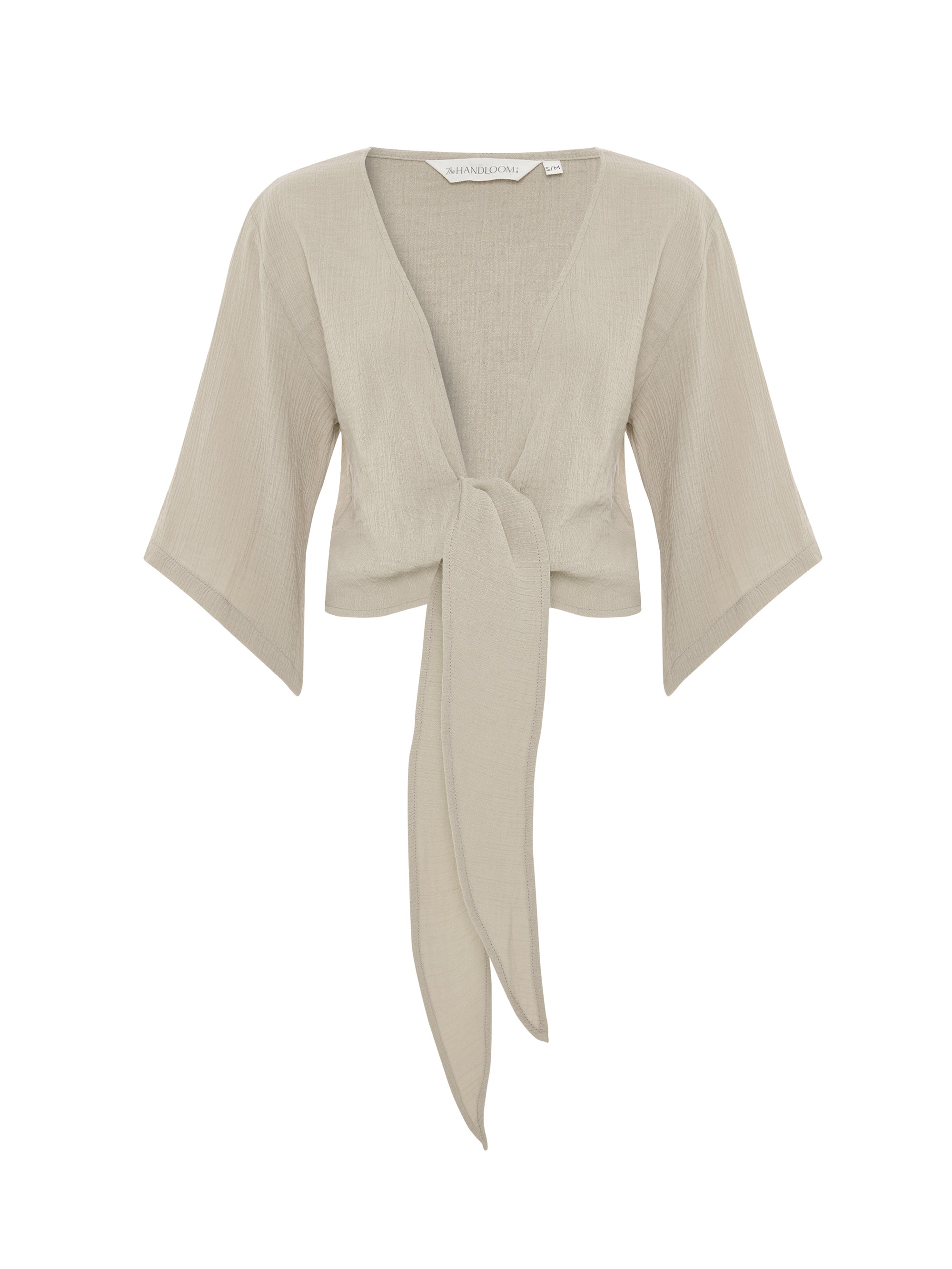 Aura Wrap Top - Oatmeal