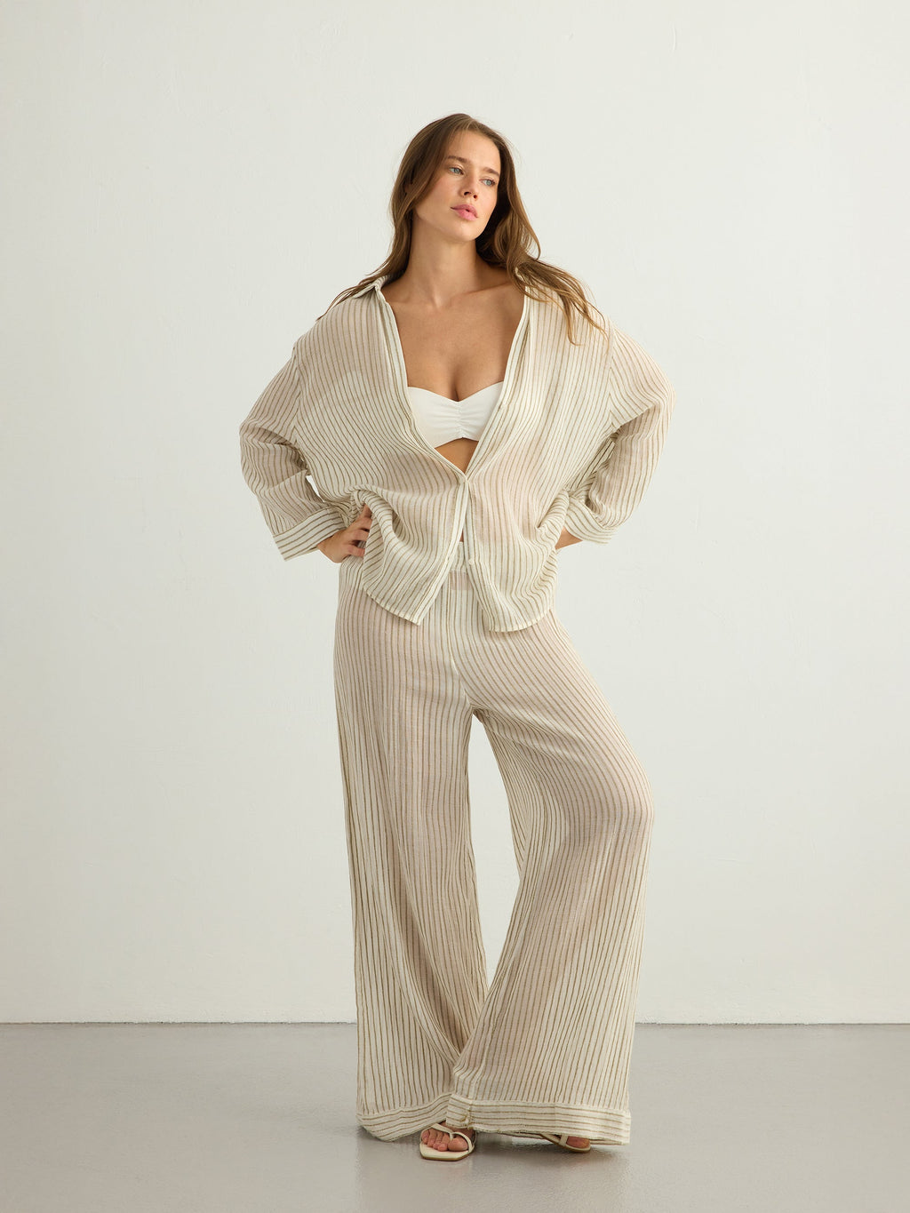 Voyage Set - Khaki Green Stripes