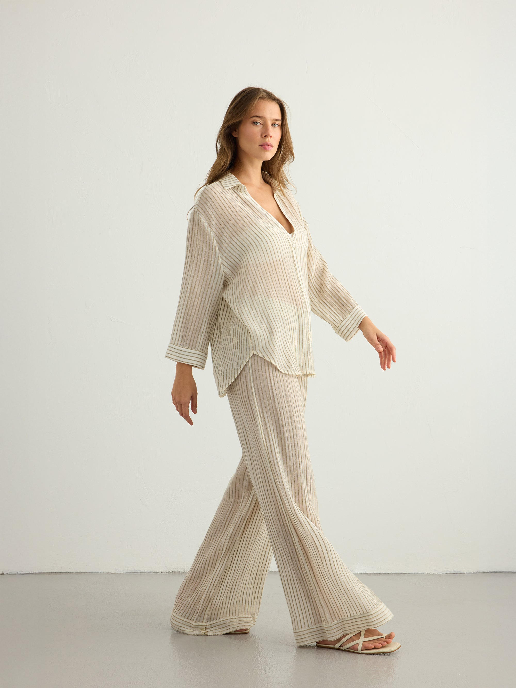 Voyage Set - Khaki Green Stripes