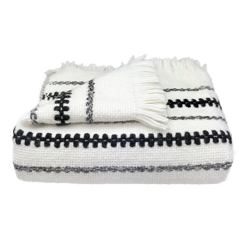 Peruvian Chunky Snow Cuzco Alpaca Throw