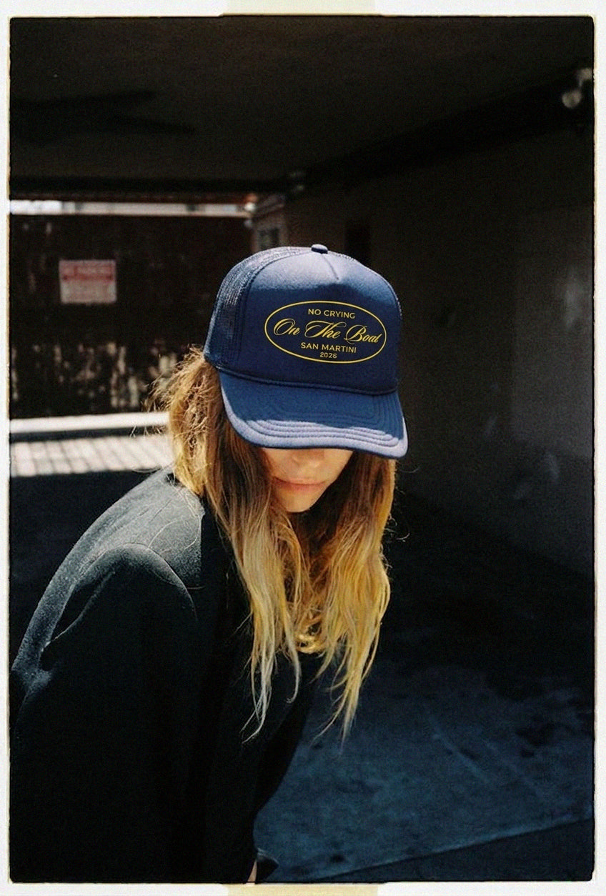 No Crying On The Boat Foam Trucker Hat