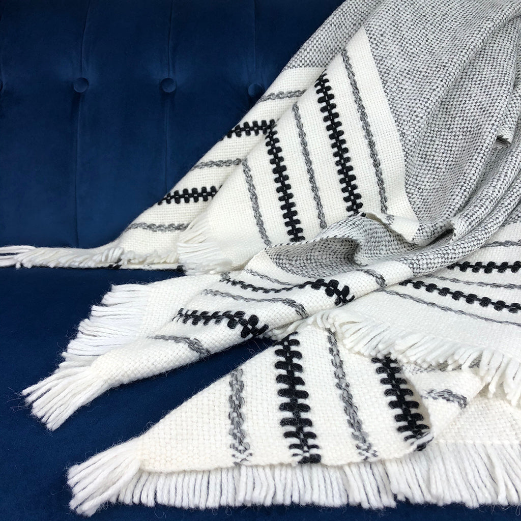 Peruvian Chunky Snow Cuzco Alpaca Throw