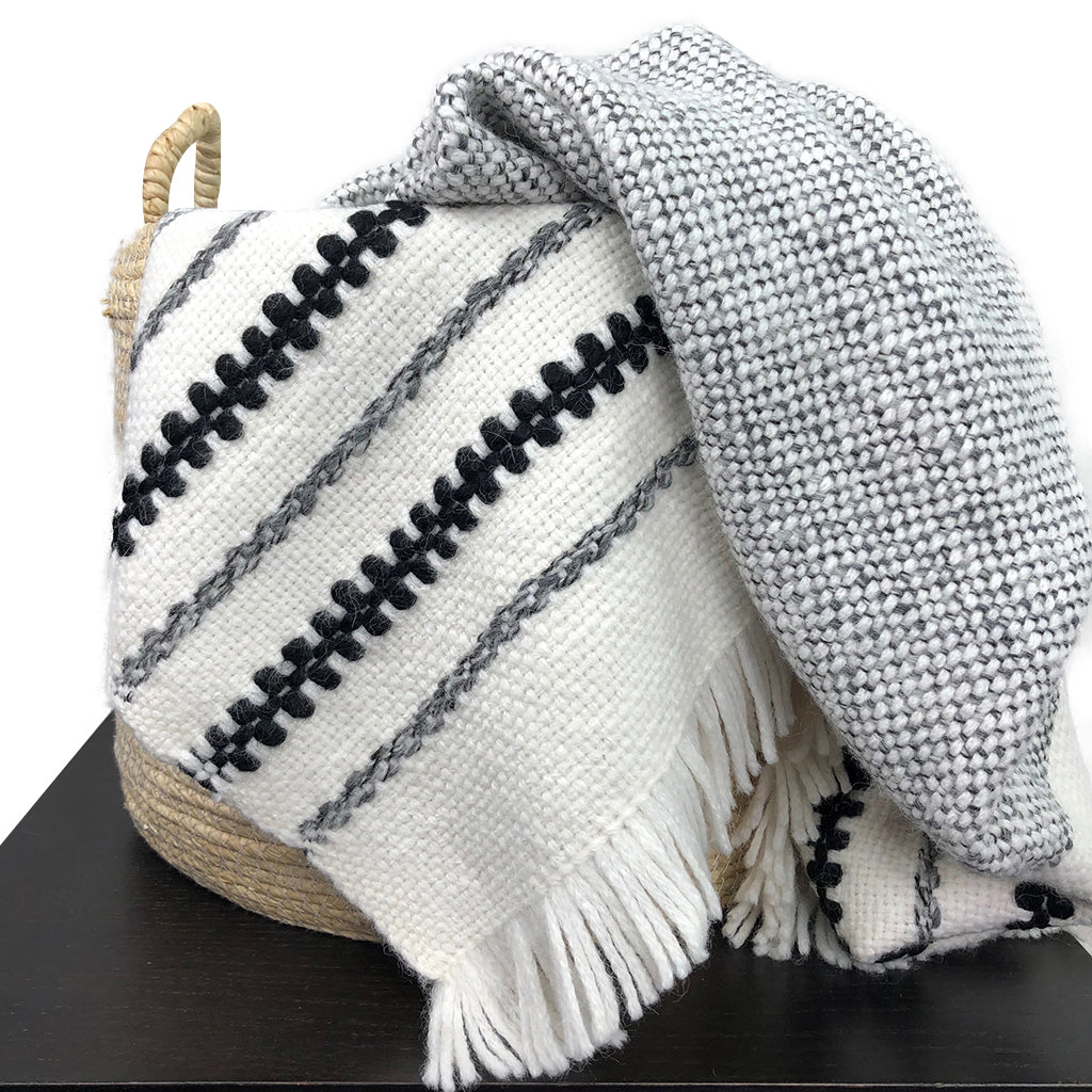 Peruvian Chunky Snow Cuzco Alpaca Throw